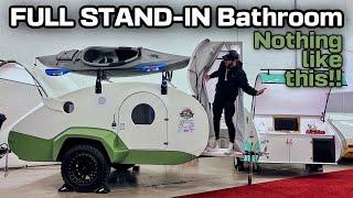 Teardrop Trailer with FULL STAND-IN Bathroom + Fits in a Garage! | 2023 Beway Camper RV