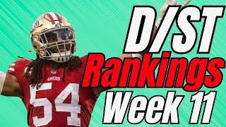 MUST USE D/ST Fantasy Football Rankings and Tiers | Week 11 Defense Rankings 2024