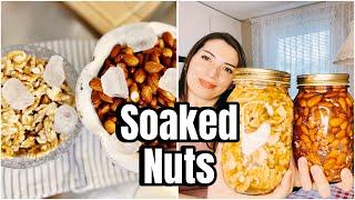 بادوم و گردوی خیس از خوردنش سیر نمیشی#soaked nuts