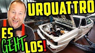 Wir BAUEN den MOTOR aus! - Audi Urquattro 10V TURBO! - Marco muss endlich ran!