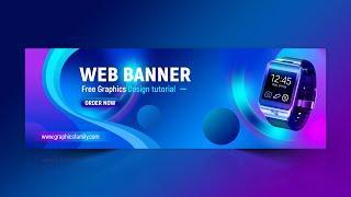 Professional Web Banner Design - Adobe Photoshop Tutorial