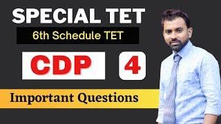 Assam Special TET 2023 || CDP Important Questions || Video 4 || #BTR_TET