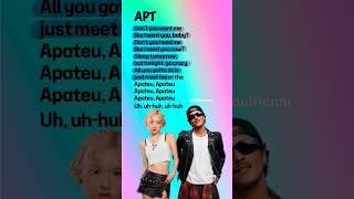 APT. | Rosé & Bruno Mars