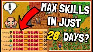 Can You MAX Every Skill Level in The FIRST Season Only!? - Stardew Valley