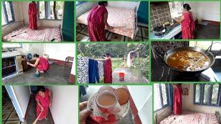 Indian housewife daily bedroom cleaning routine /Indian housewife daily morning to afternoon vlog