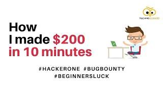 How I Earned $200 in just 10 minutes #bugbounty #hackerone