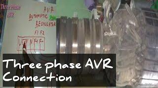 Diesel generator three phase AVR connection| generator avr connection diagram| 3 phase generator avr