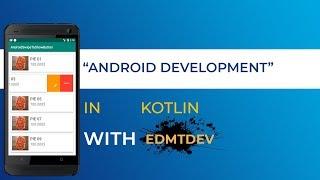Kotlin Android Tutorial - Swipe to show button Recycler View