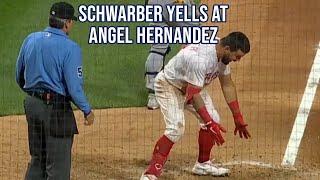 Schwarber loses his mind on Ángel Hernández, a breakdown