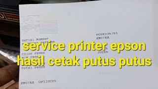 service printer epson hasil cetak putus putus