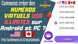 Comment créer des comptes TextNow illimités sur Android et PC | Numéros virtuels  USA, CANADA