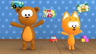 Stomp Stomp Clap Clap Dance With Friends -  MEOW MEOW KITTY SONG   - Songs