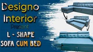 Designo Interior Present L-Shape Sofa Cum Bed - #interior #sofa