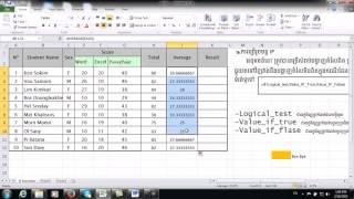 Excel if function   Excel if function tutorial Basic Speak Khmer