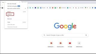 HOW TO OPEN DUPLICATE TABS IN CHROME USING SHORTCUT