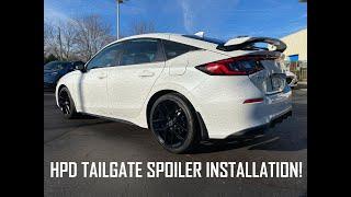 Episode 298 - 2022+ Honda Civic Hatchback HPD Tailgate Spoiler Installation