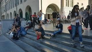 Open air saxophone cover of " All of me " - Mont des Arts, Brussels. Belgium