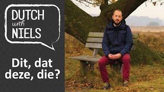 Learn Dutch: Dit, dat, deze, die - with Niels!