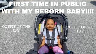 Reborn Baby OOTD and FIRST OUTING IN PUBLIC!!! 