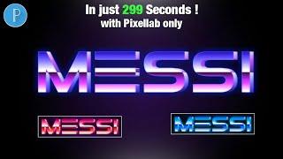 80's Retro Style Gradient Text Effect in Pixellab Android 