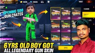 6Yrs Old Boy Got All Legendary Gun Skin And Top Criminal Bundles Tips and Tricks - Garena Free Fire