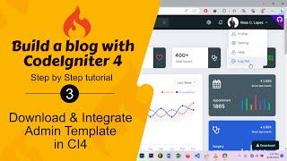 Build a blog with CodeIgniter 4 - #3 Download & Integrate (DeskApp) admin template in CI4