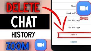 How to Delete Chat History On Zoom App
