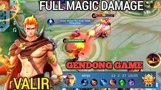 VALIR FULL MAGIC DAMAGE + MVP‼️ BUILD VALIR TERSAKIT 2022|| GAMEPLAY VALIR - Mobile Legends