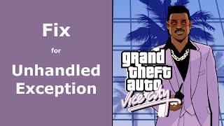 Fix for "Unhandled exception" in GTA Vice City