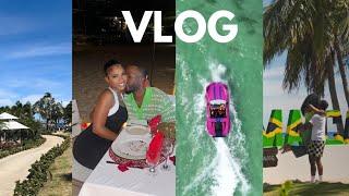 VLOG: I'M A GIRLFRIEND! SURPRISE TRIP TO JAMAICA, FINALLY RELAXING, JET CAR, BAMBOO RAFTING + MORE