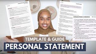 How To Write A Perfect Personal Statement FAST With This Template