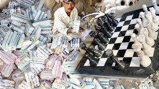 How chess are made ||These workers make money by making chess sets