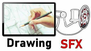 Drawing Sketching Sound Effect - Drawing On Paper With Pencil