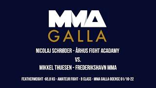 Nicolaj Schrøder (Århus Fight Acadamy) Vs.  Mikkel Thuesen (Frederikshavn MMA)