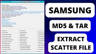 How to Convert Samsung Firmware (tar or md5) to Scatter Firmware Free Tool