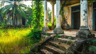 Restoration of an abandoned house. Tackling the Jungle: Lawn Mowing Magic on Overgrown Grass