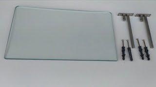 Glass shelf for set top box installation !! Homework tech