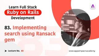 Search Implementation Using Ransack Gem