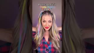 Penteado fácil para festa junina