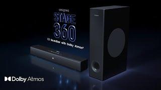Creative Stage 360 2.1 Soundbar with Dolby Atmos®
