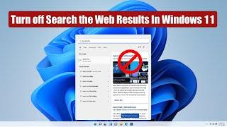 Turn off Search the Web Results In Windows 11