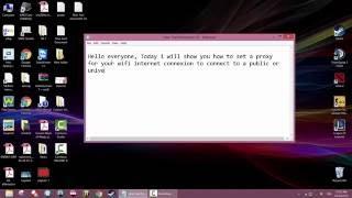 How to set up a proxy for windows 8