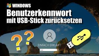 Benutzerkennwort mit USB-Stick zurücksetzen - Kennwortrücksetzdatenträger erstellen