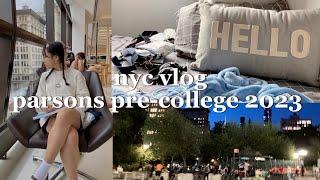 nyc mini vlog at parsons summer pre-college 2023 