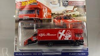 Unboxing Team Transport. Alfa Romeo 155 V6 Ti y Fleet Flyer. #unboxing #diecast #hotwheels