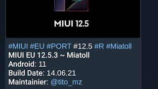 MIUI 12.5.3 for Redmi Note 9 pro (Joyeuse) Miatoll ported by TITO