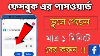 How To See Your Facebook Password If You Forget It |  ফেসবুক পাসওয়ার্ড ভুলে গেলে কিভাবে খুঁজবেন |