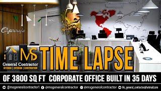 Time Lapse-Office Interior 2022-Office Design 2022-Gerrys Travel- The Forum-MS General Contractor