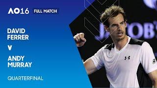 David Ferrer v Andy Murray Full Match | Australian Open 2016 Quarterfinal