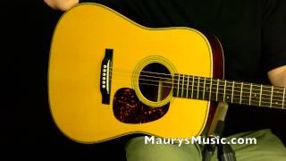 Martin D-28 Authentic 1941 vs HD-28V at MaurysMusic.com